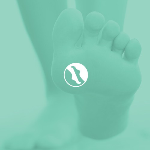Foot logo with the title 'Minimal logo for limb reconstruction'