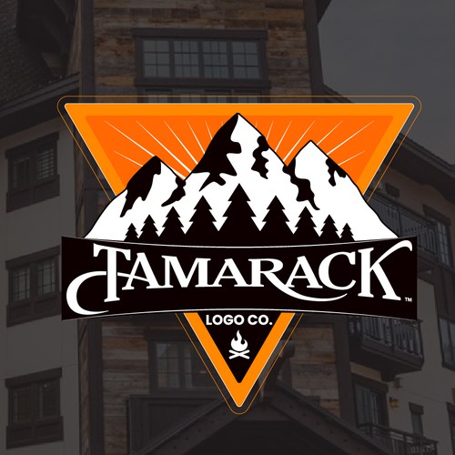 Jungle logo with the title 'Logo Design of "Tamarack Logo Co."'