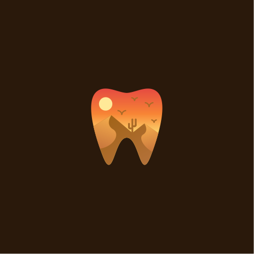 Orthodontic design with the title 'Desert Dentistry Logo '