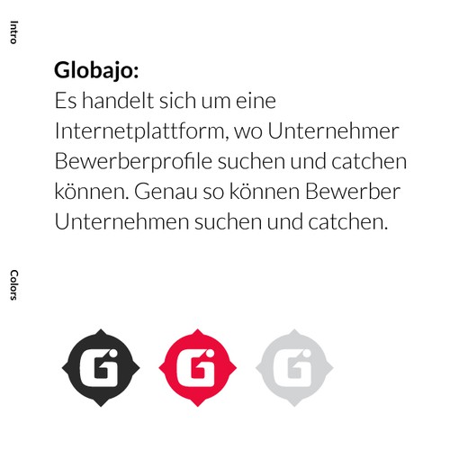 Globe brand with the title 'Globajo redesign'