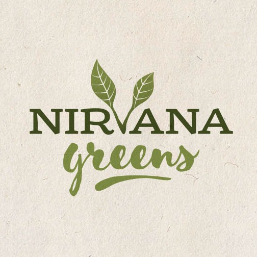 Nutrition design with the title 'Logo for Nirvana Greens'