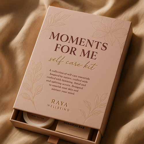 Makeup packaging with the title 'packaging design for skin care '