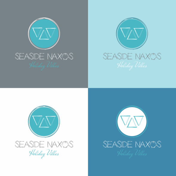 Seaside logo with the title 'Logo for Greek Holiday Villas '