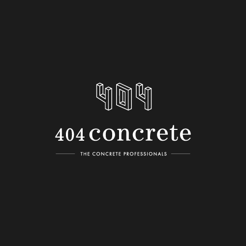 Concrete design with the title '404 Concrete'