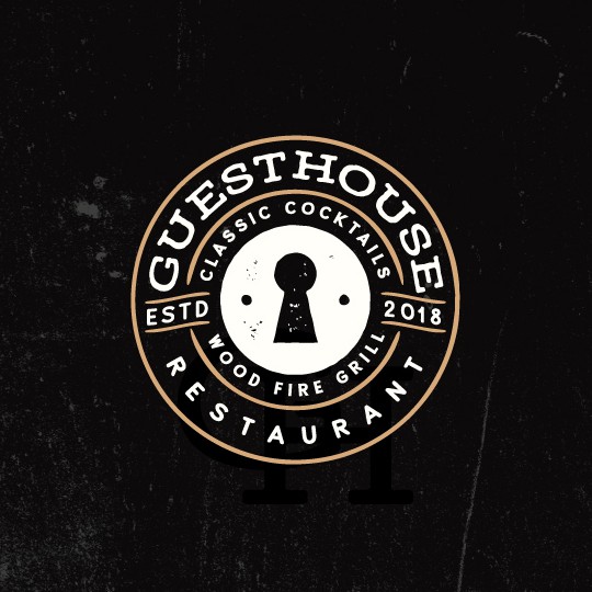 Guest house logo with the title 'Guesthouse'