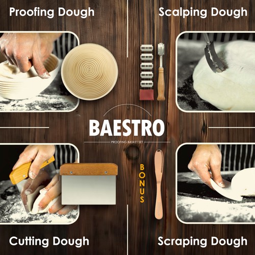 Basket design with the title 'Baestro Amazon ad'