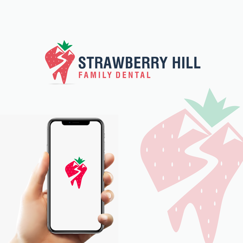 Mount logo with the title 'strawberry hill family dental'