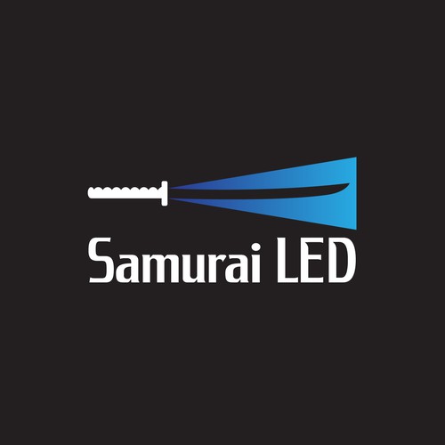 Samurai logo with the title 'samurai LED'