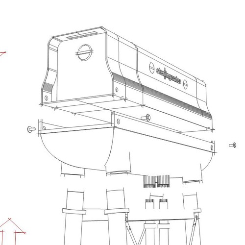Qatar design with the title 'Solar-Powered Water Desalination Unit'