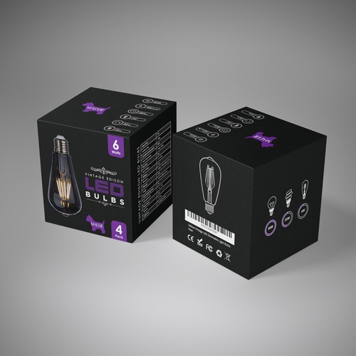 Black packaging with the title 'Packaging design for Madlie'