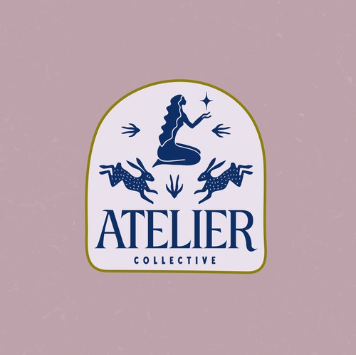 Logo with the title 'Artistic Logo Design for Atelier Collective'