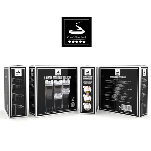 Premium packaging with the title 'PRODUCT PACKAGING FOR COOKS BEST STUFF'
