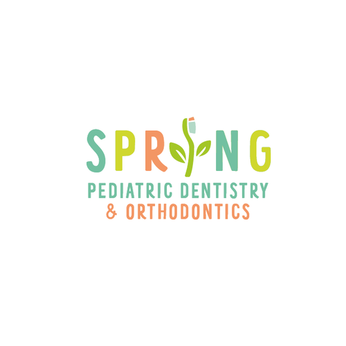 Pediatric design with the title 'Spring Pediatric Dentistry'