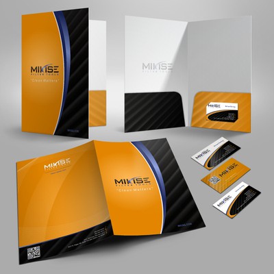 Modern Business card and folder design