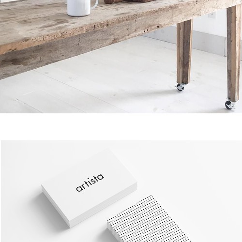 Furniture brand with the title 'Artista brand identity'