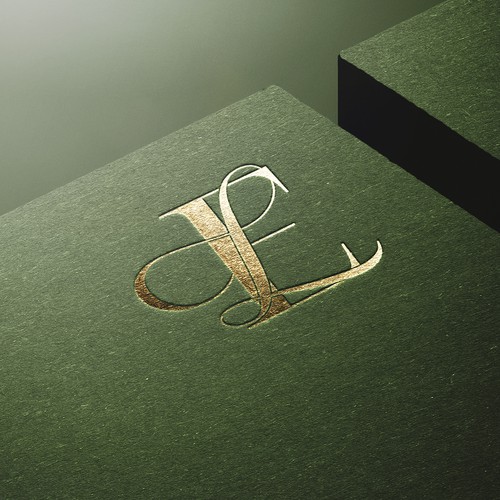 Pure logo with the title 'Monogram logo design'