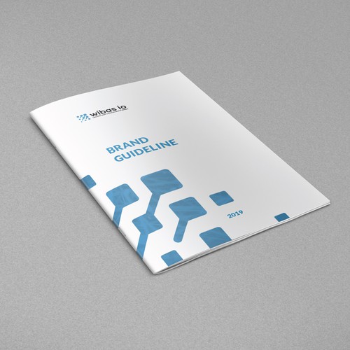 Style guide design with the title 'Brand Guide for Tech Brand'