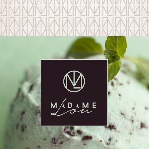 Pattern brand with the title 'Brand identity for upscale ice-cream company'