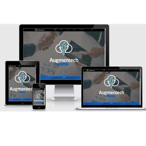 JavaScript design with the title 'Business WebSite'