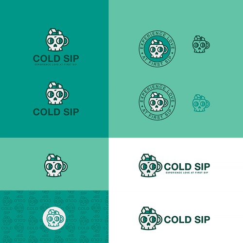 Love design with the title 'Cold Sip - logo design'