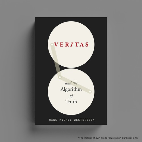 Conceptual design with the title 'Book cover for "Veritas"'