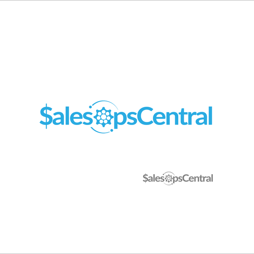 Blues design with the title 'Simple central Logo for a Financial & Technologic'