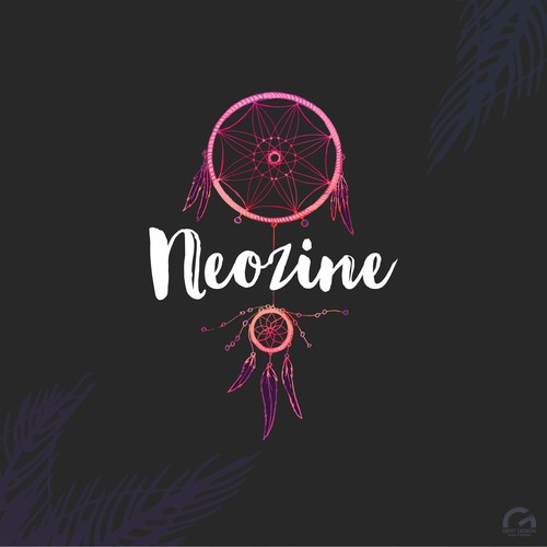 Dreamcatcher logo with the title 'Logo design for cosmetic brand'