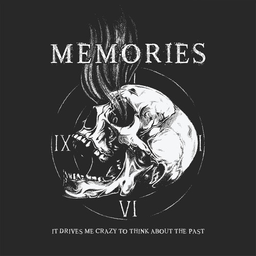 Black t-shirt with the title 'Memories'