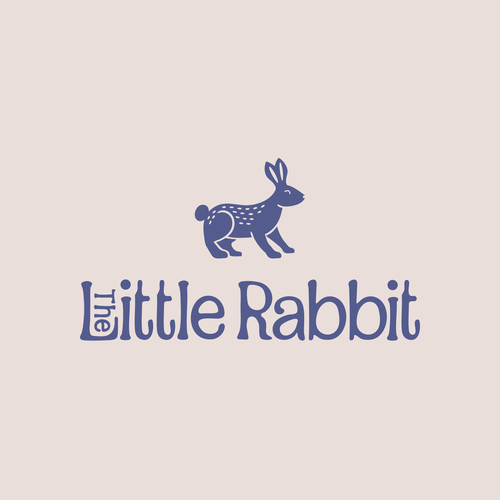 Easter design with the title 'The Little Rabbit'