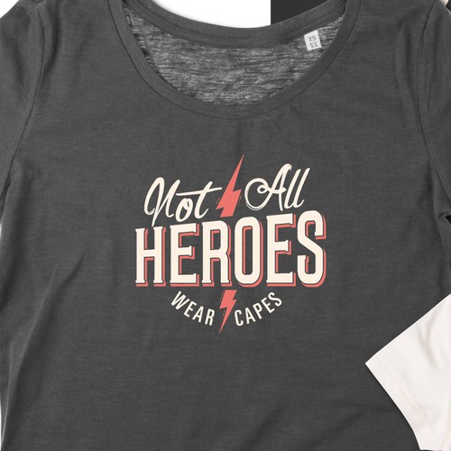 Hero design with the title 'Not All Heroes'