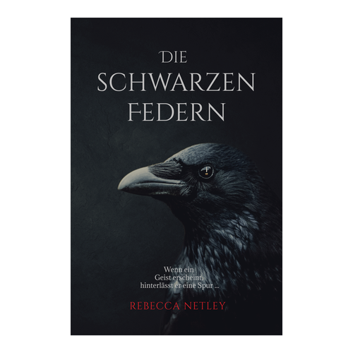 Gothic book cover with the title 'Book Cover Design Concept for "Die Schwarzen Federn"'