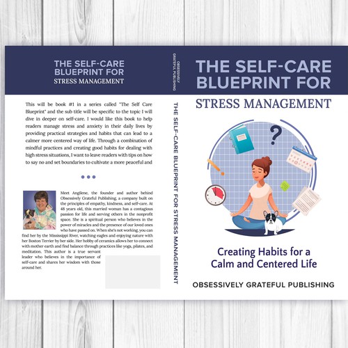 Life book cover with the title 'The Self-Care Blueprint for Stress Managemet'