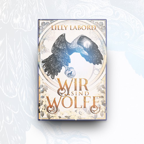 Retro book cover with the title 'Wir sind Wolfe'