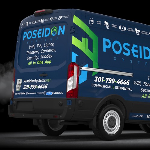 CCTV design with the title 'Ford Transit wrap design'