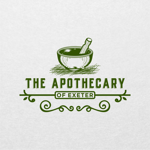 Apothecary logo with the title 'The Apothecary of Exeter'