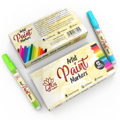 12 Pc Set Artistic Oil Based Markers Artistic Oil Based Pen Fine Tip Markers  Wood Painting Ceramic Painting Art Painting Freshie Makers 