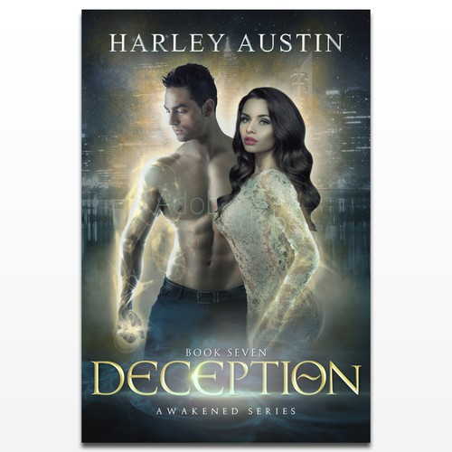 Paranormal book cover with the title 'Design a stunning Paranormal Sci-fi Romance Cover'