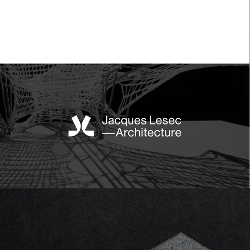 Modernist design with the title 'Jacques Lesec Architecture '