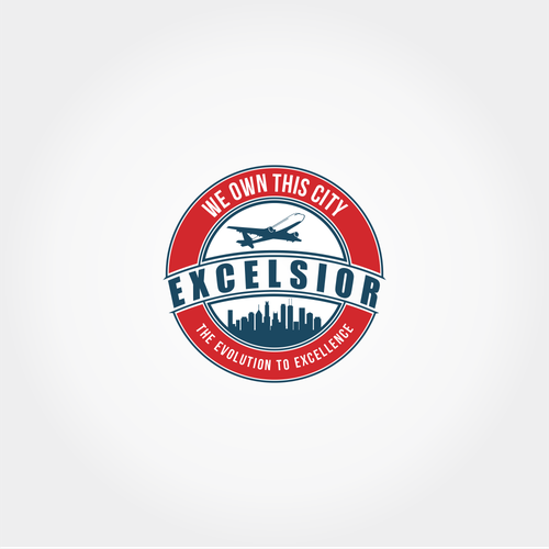 Aircraft logo with the title 'EXCELSIOR'