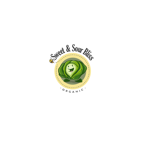 Bee design with the title 'Sweet & Sour Bliss'