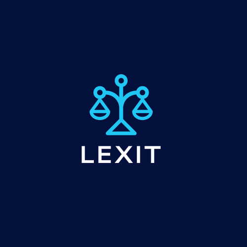 IT logo with the title 'Law firm logo concept'