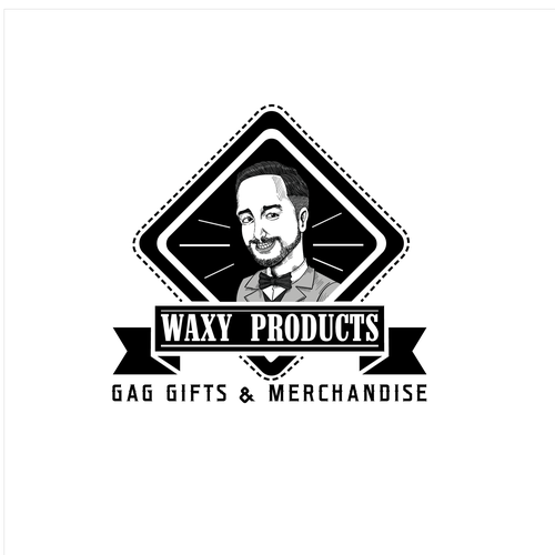 Car painting logo with the title 'logo incorporating a caricature'