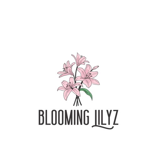 Lily design with the title 'logo concept for floral shop'