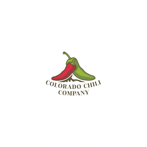 Chili pepper logo with the title 'Chili / pepper company logo'