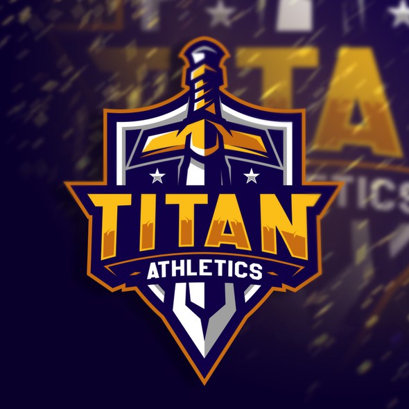 Athletic logo with the title 'Titan Athletics'