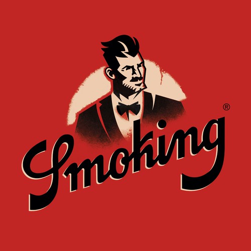 Beard design with the title 'Mr.SMOKING'