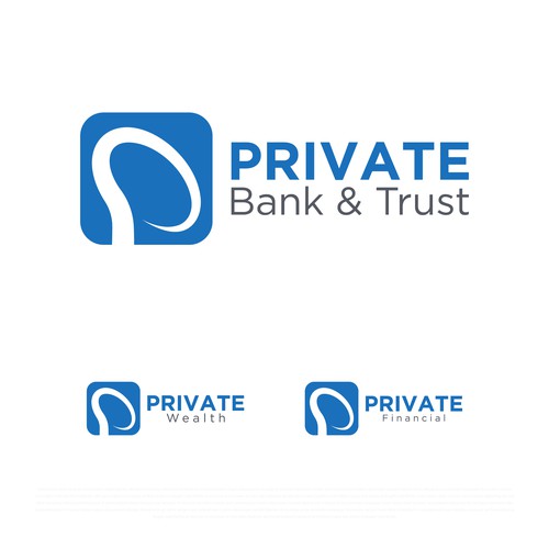 Wealth management logo with the title 'Financial services logo desgin'