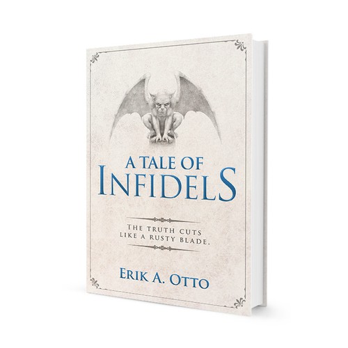 Epic fantasy book cover with the title 'A Tale of Infidels book cover'