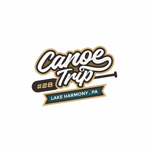 Element design with the title 'Design for Canoe Trip, an annual trip 28 year institution'