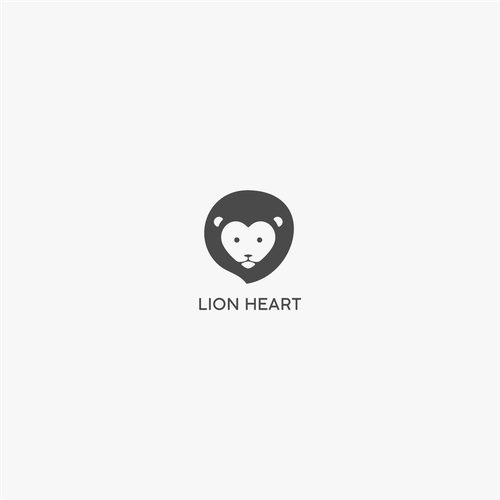Lion head logo with the title 'Lion Heart'